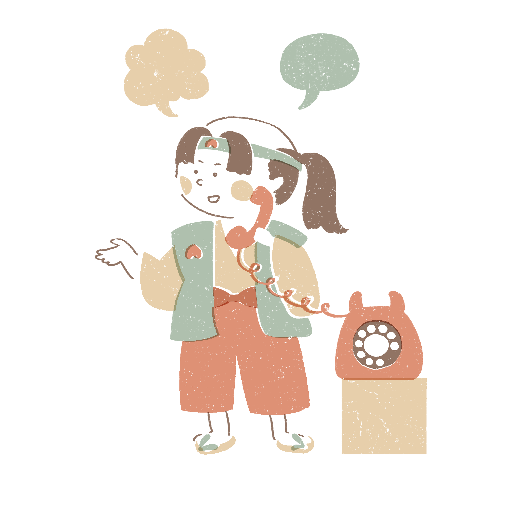 電話するももたろう