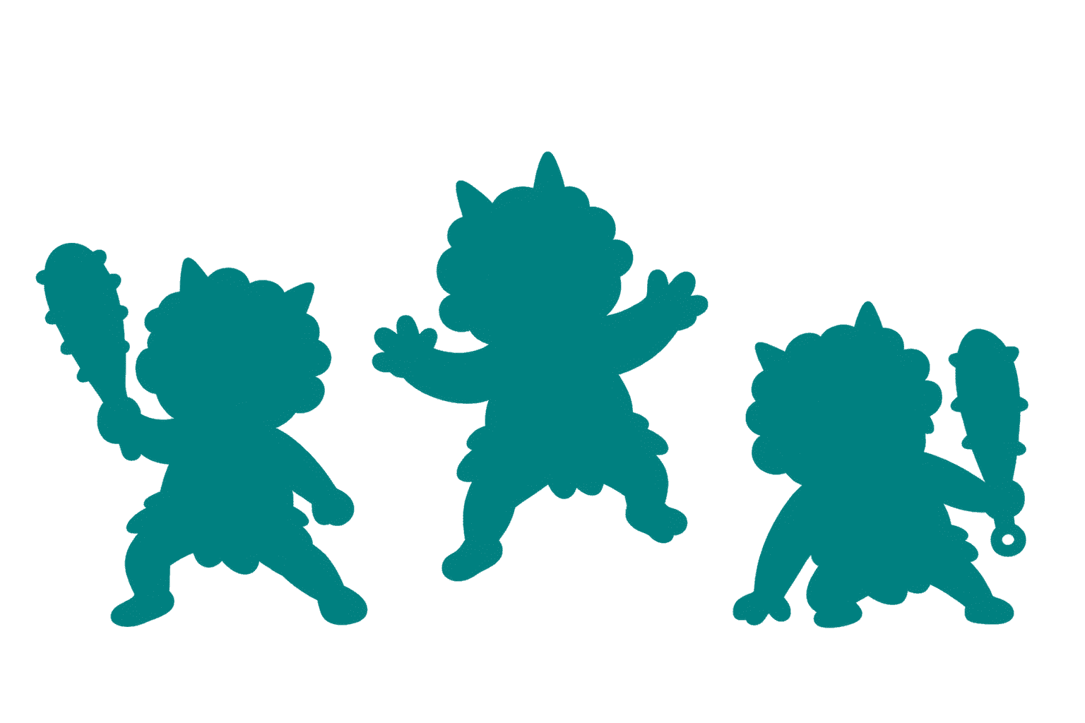 鬼のシルエット